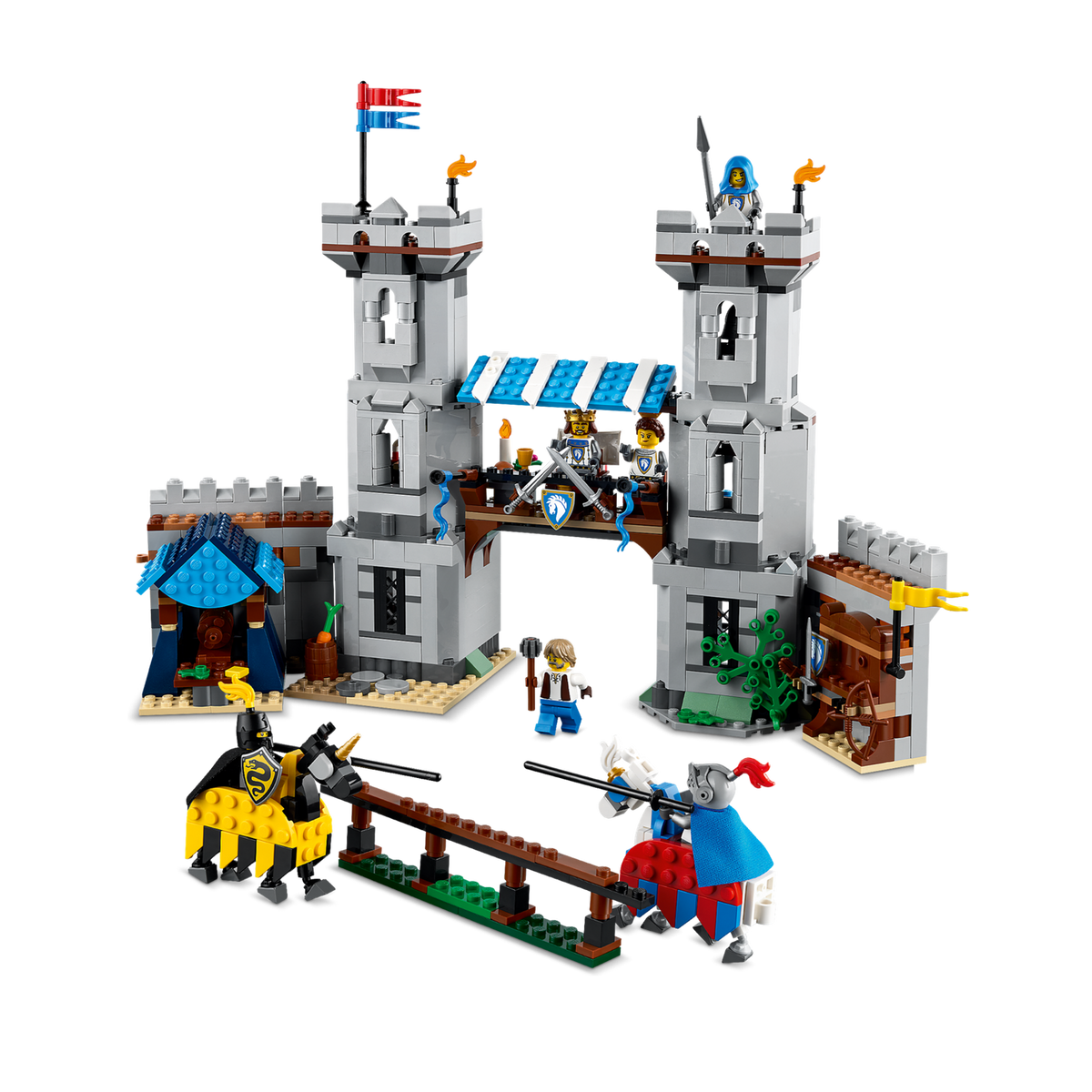 LEGO Creator 3in1 Medieval Horse Knight Castle 31168, jousting set alternate build