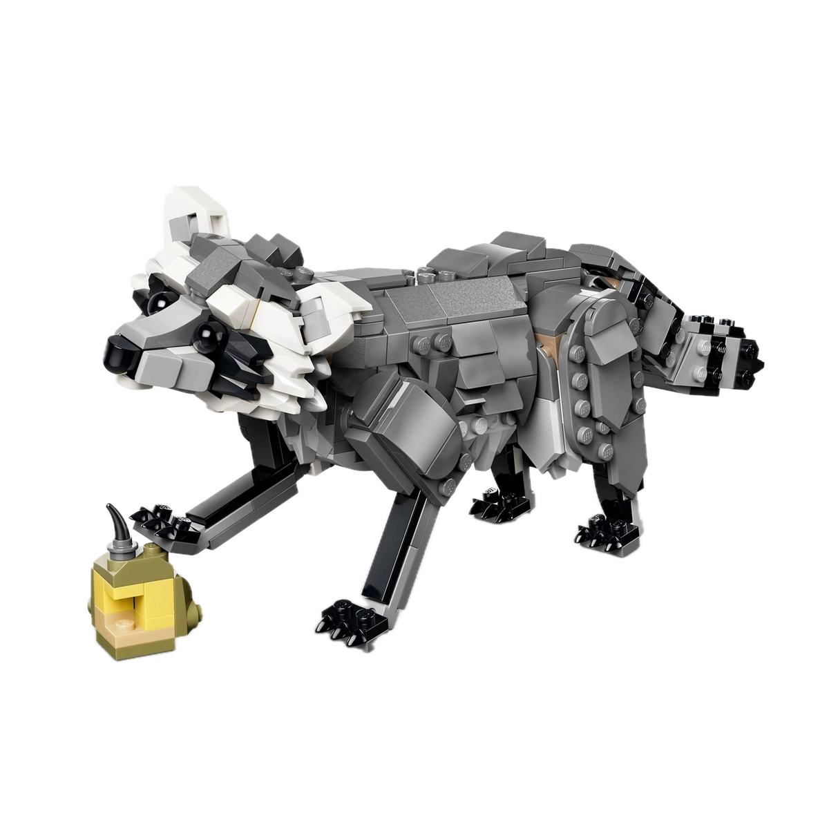 LEGO Creator 3in1 Forest Animals: Gray Wolf 31393, raccoon alternate build