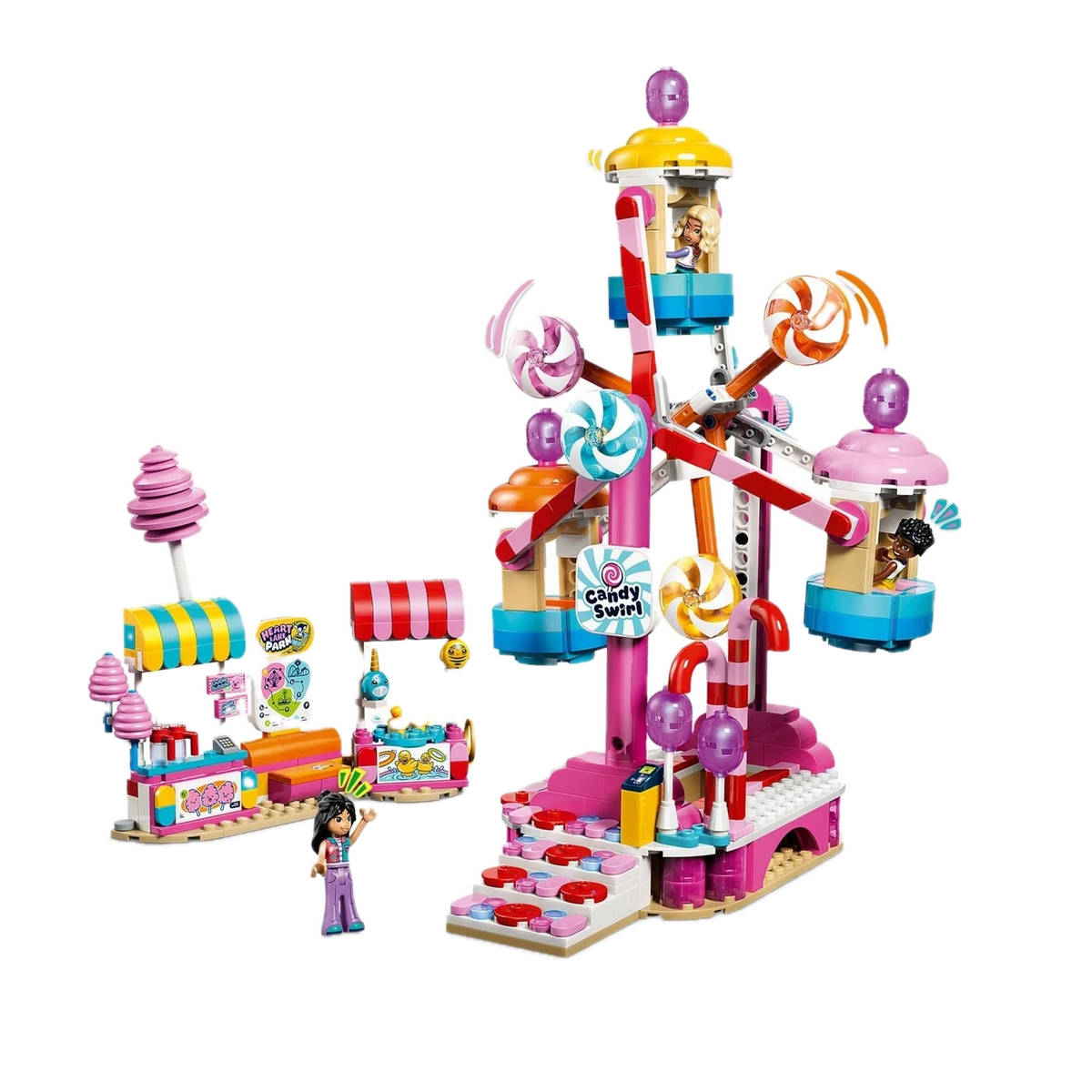 LEGO Friends Candy & Cupcake Ferris Wheel 42700, angled view