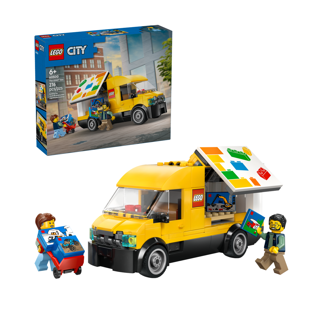 LEGO City The LEGO Van 60500, box front with the built van
