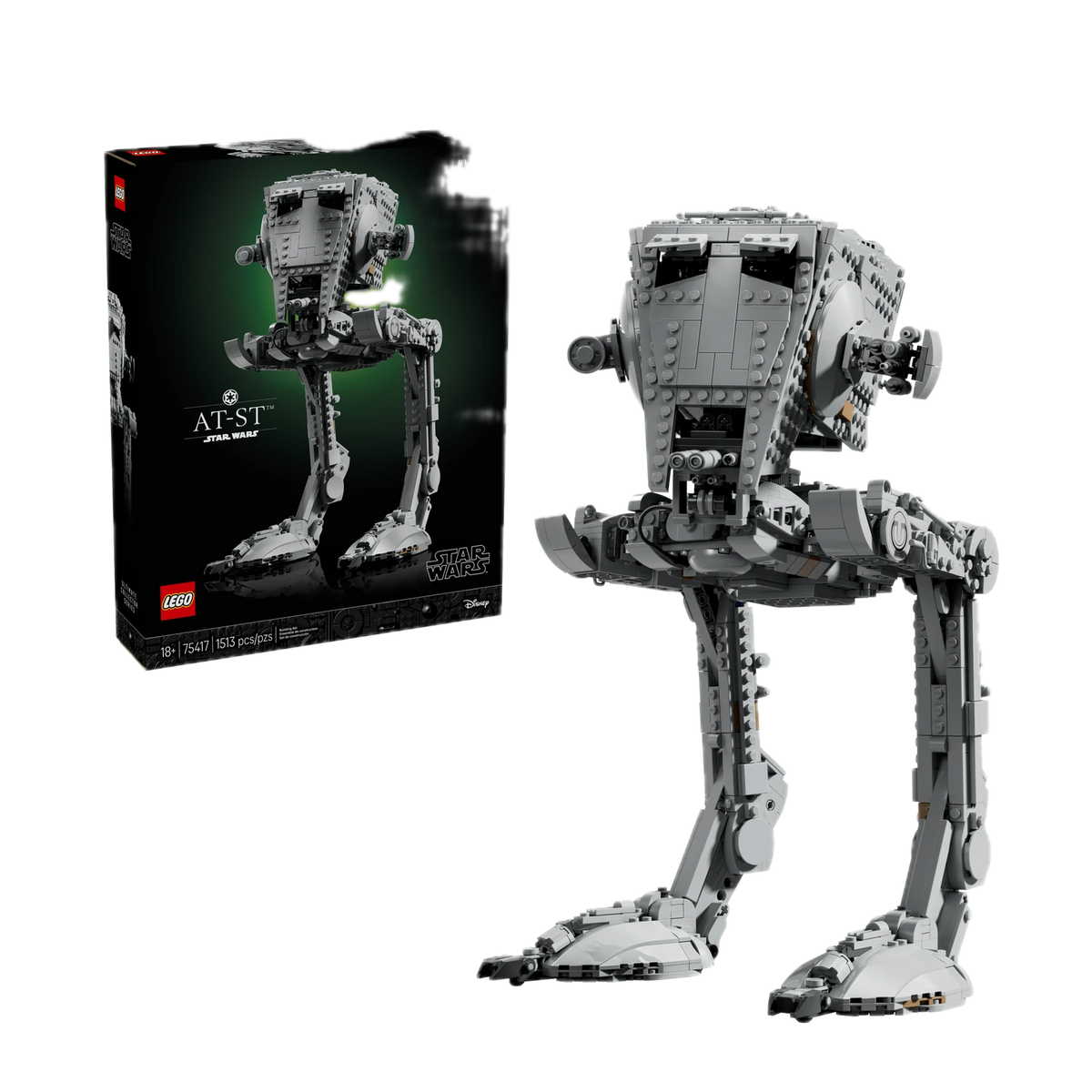 LEGO Star Wars AT-ST Walker 75417, box and model