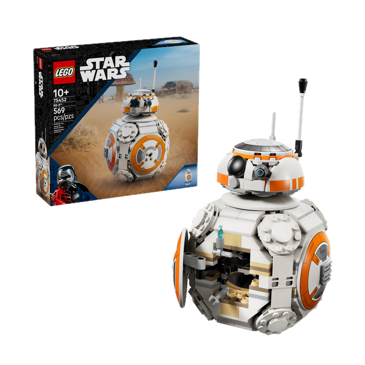 LEGO Star Wars BB-8 Astromech Droid 75452, box and model