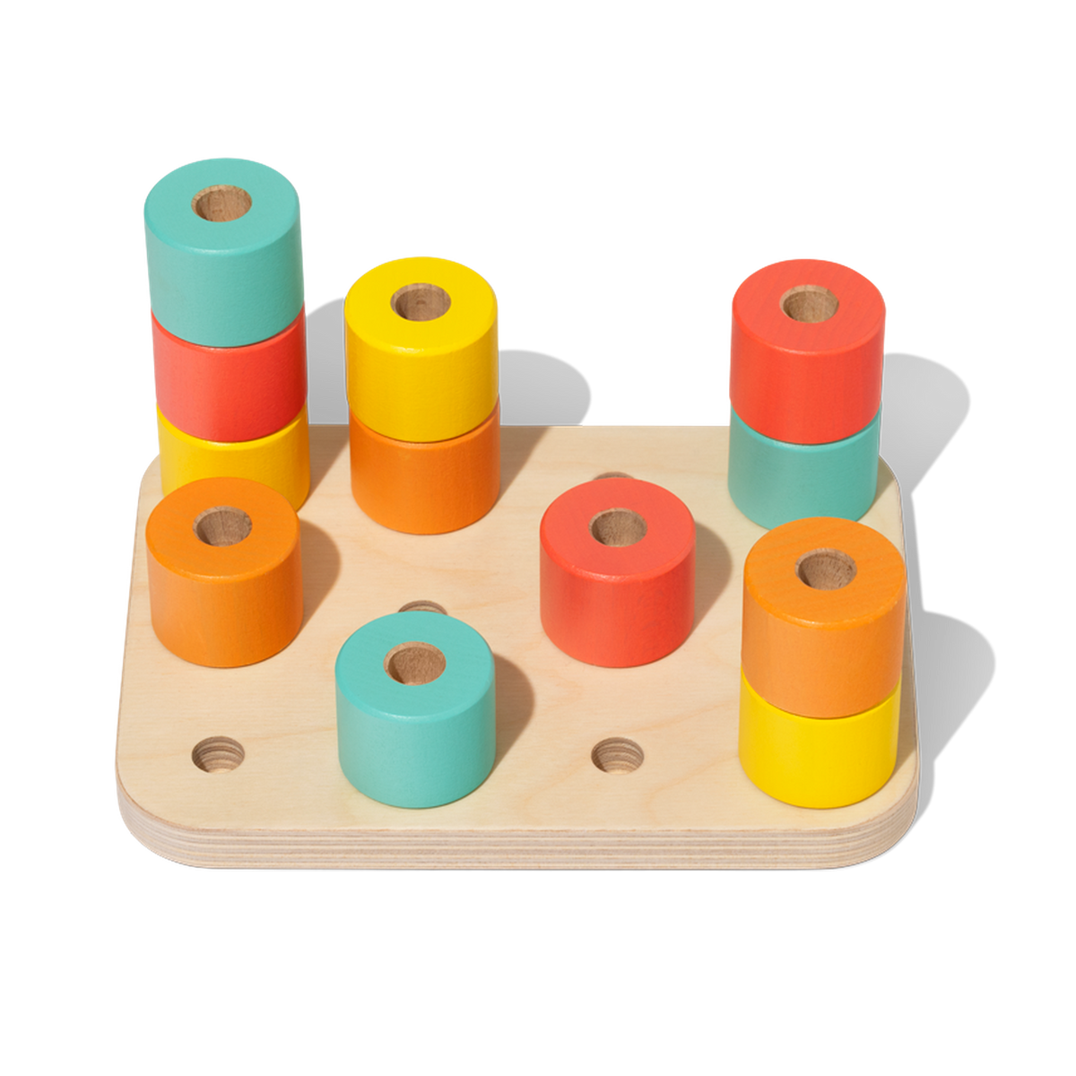 Lovevery The Adventurer Play Kit, Wooden Stacking Pegboard