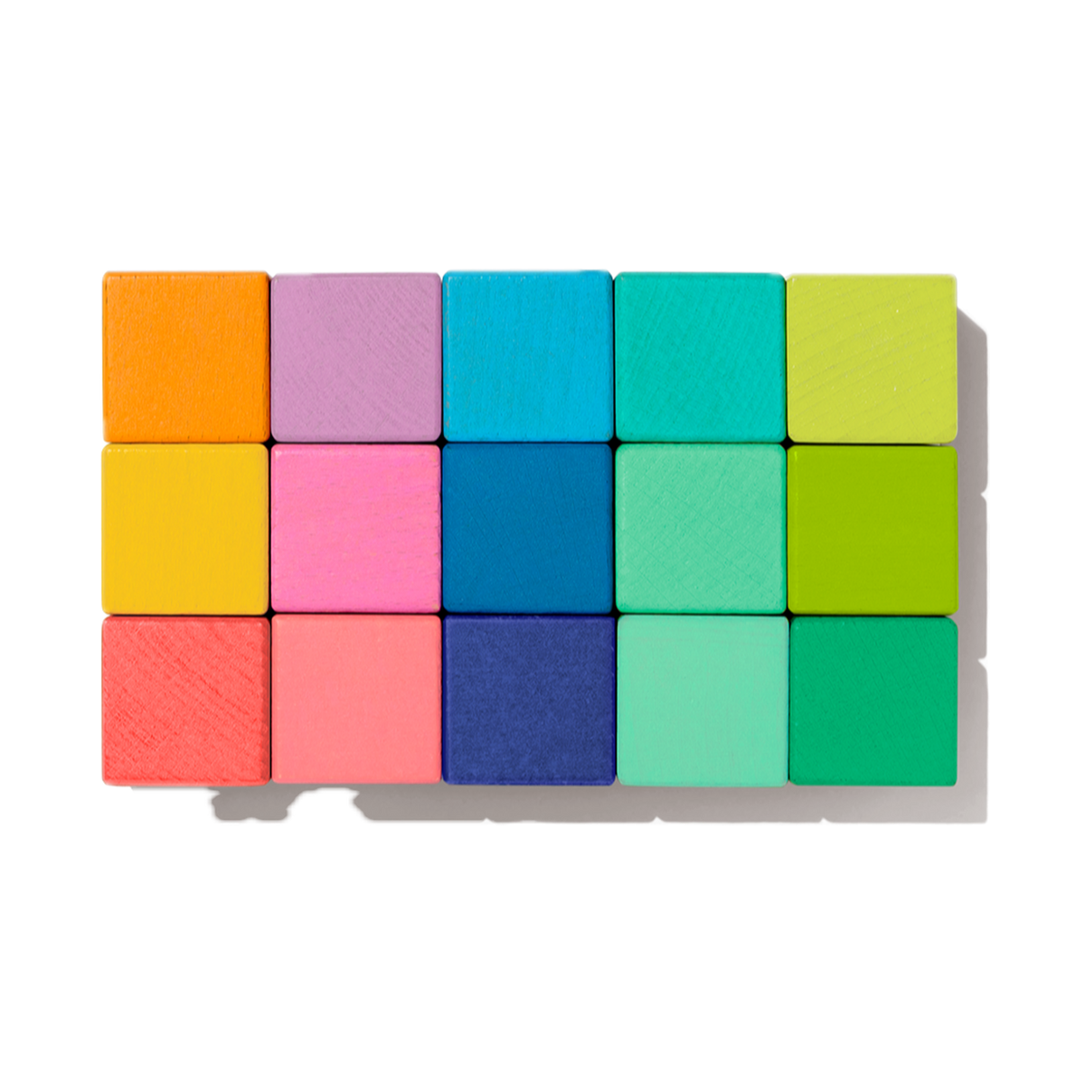 Lovevery The Block Set, 15 colored cubes