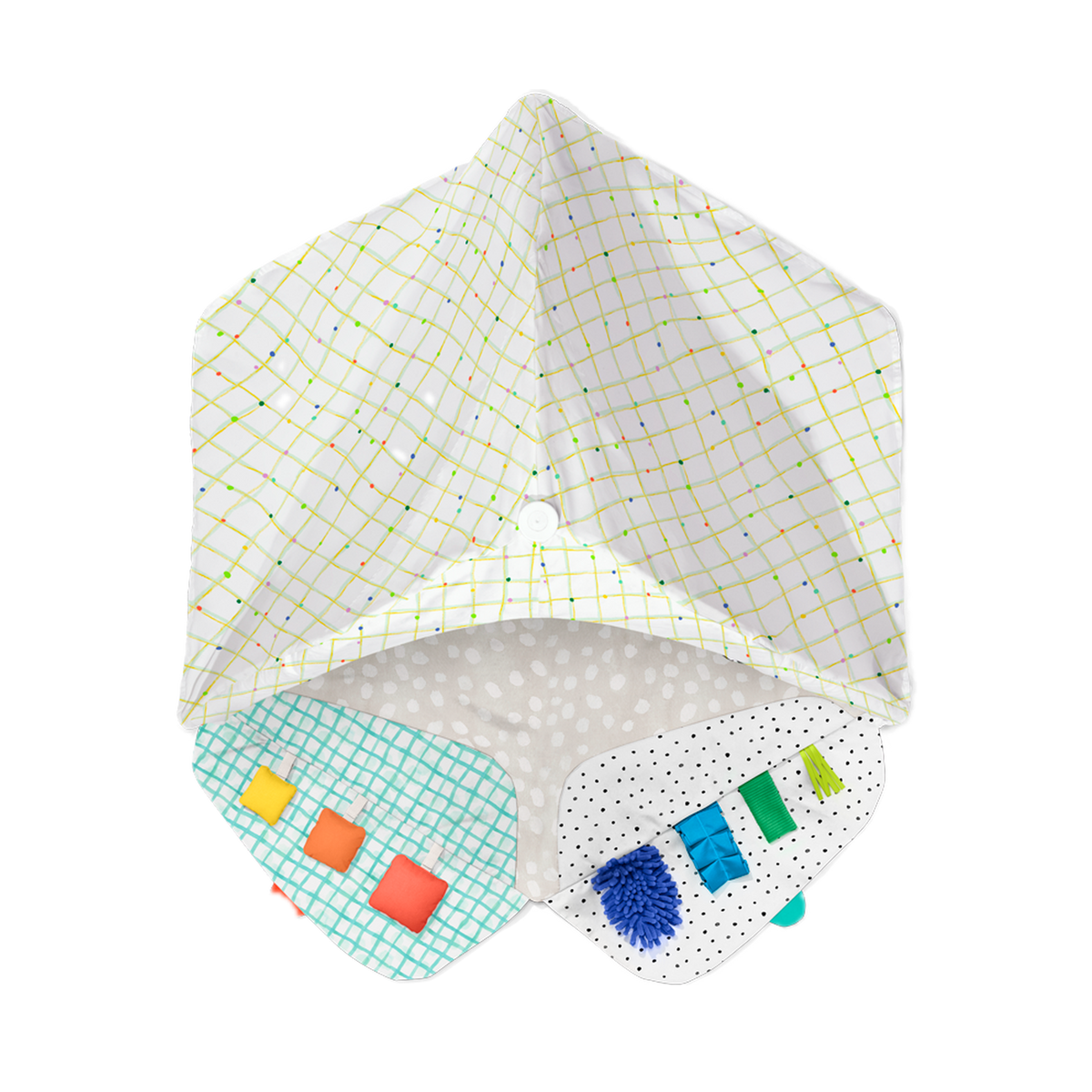 Lovevery The Play Gym, cover as a toddler fort