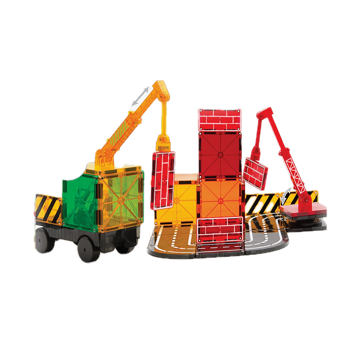Magna-Tiles Builder 32 Piece Set, construction site build