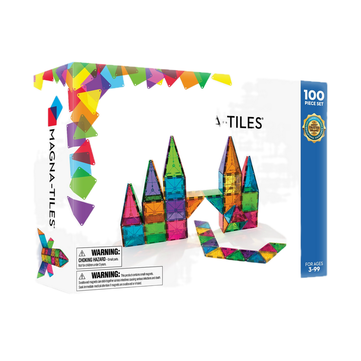 MAGNA-TILES Classic 100 Piece Set, box front