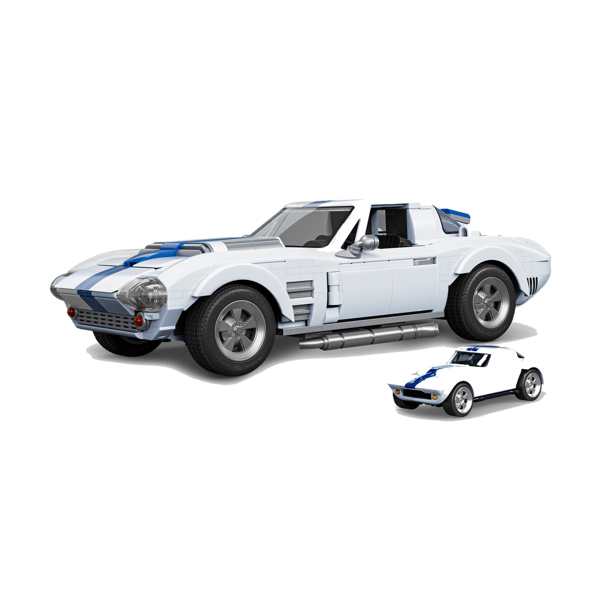 Mattel Brick Shop Hot Wheels Corvette Grand Sport Building Set JGR31