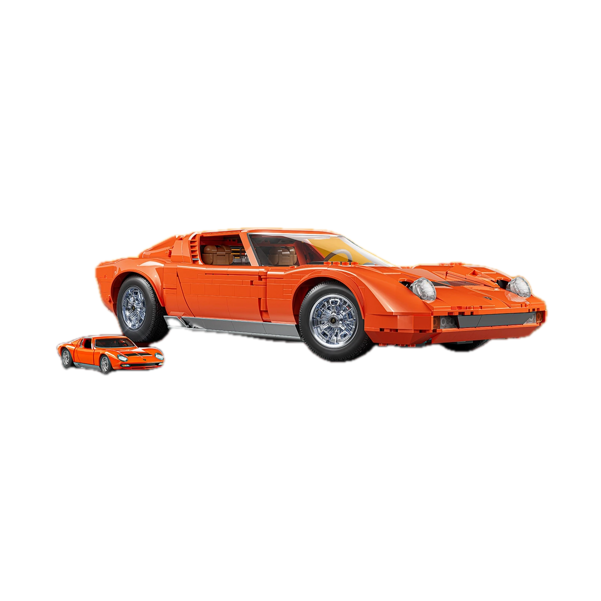 Mattel Brick Shop Hot Wheels Lamborghini Miura P400 SV Collectible Building Set