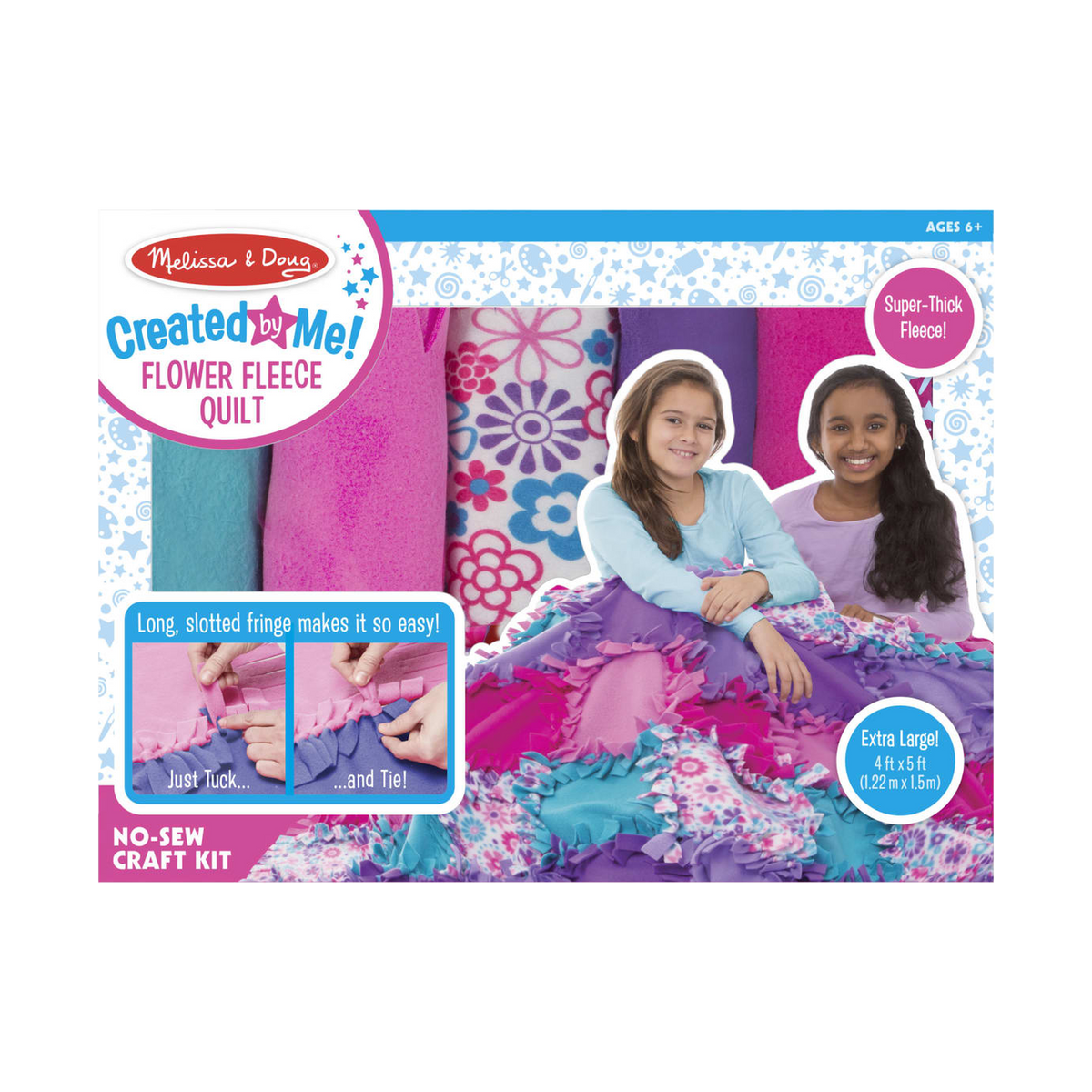 Melissa & Doug Created by Me! Flower Fleece Quilt
