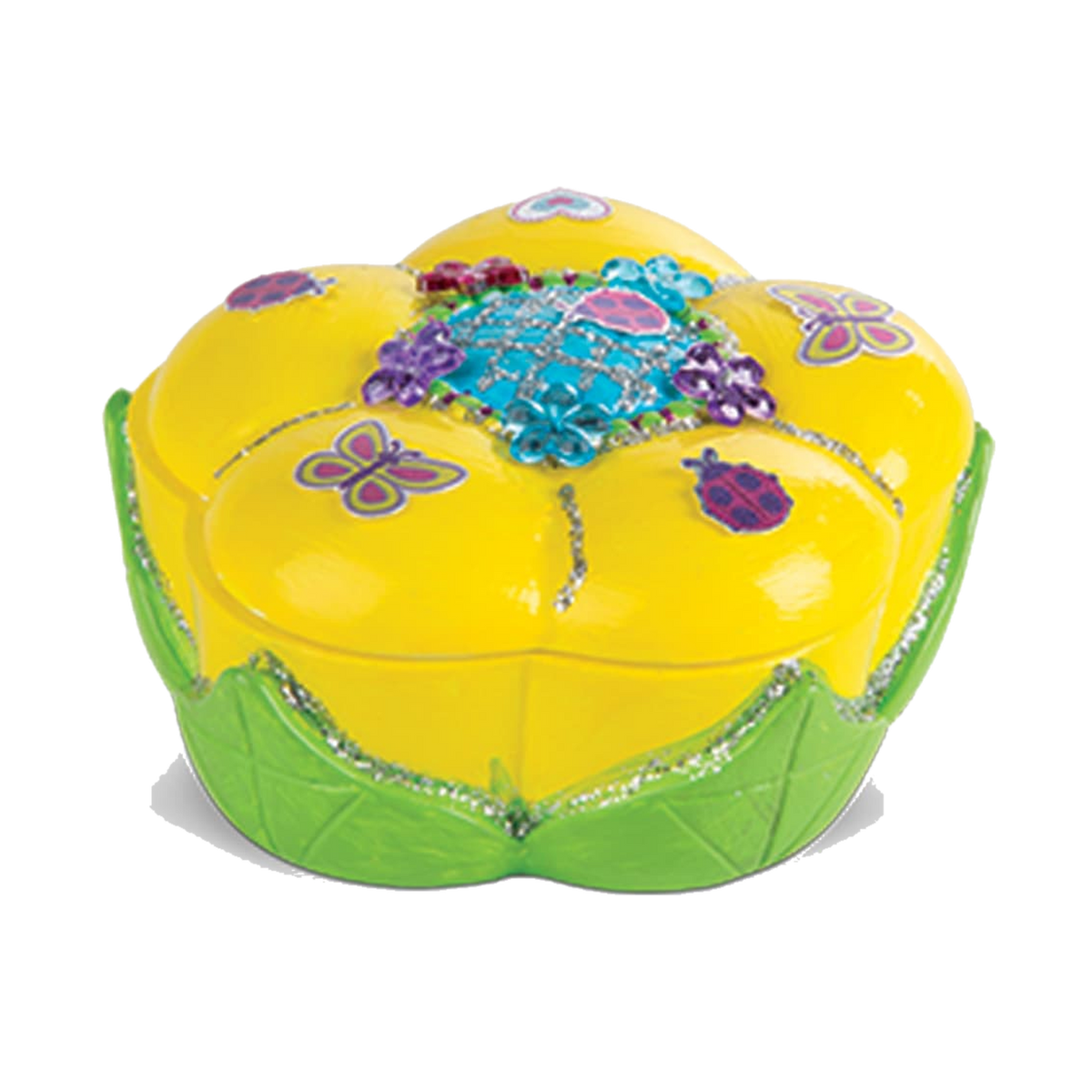 Melissa & Doug Created by Me! Favorite Things Craft Kit 9534, decorated flower treasure box