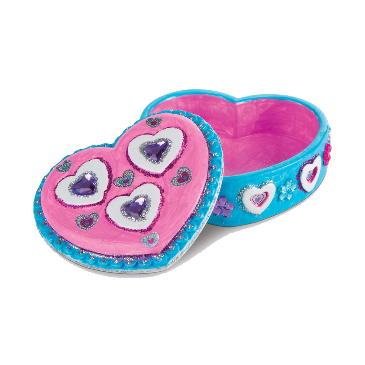 Melissa & Doug Created by Me! Favorite Things Craft Kit 9534, decorated heart treasure box