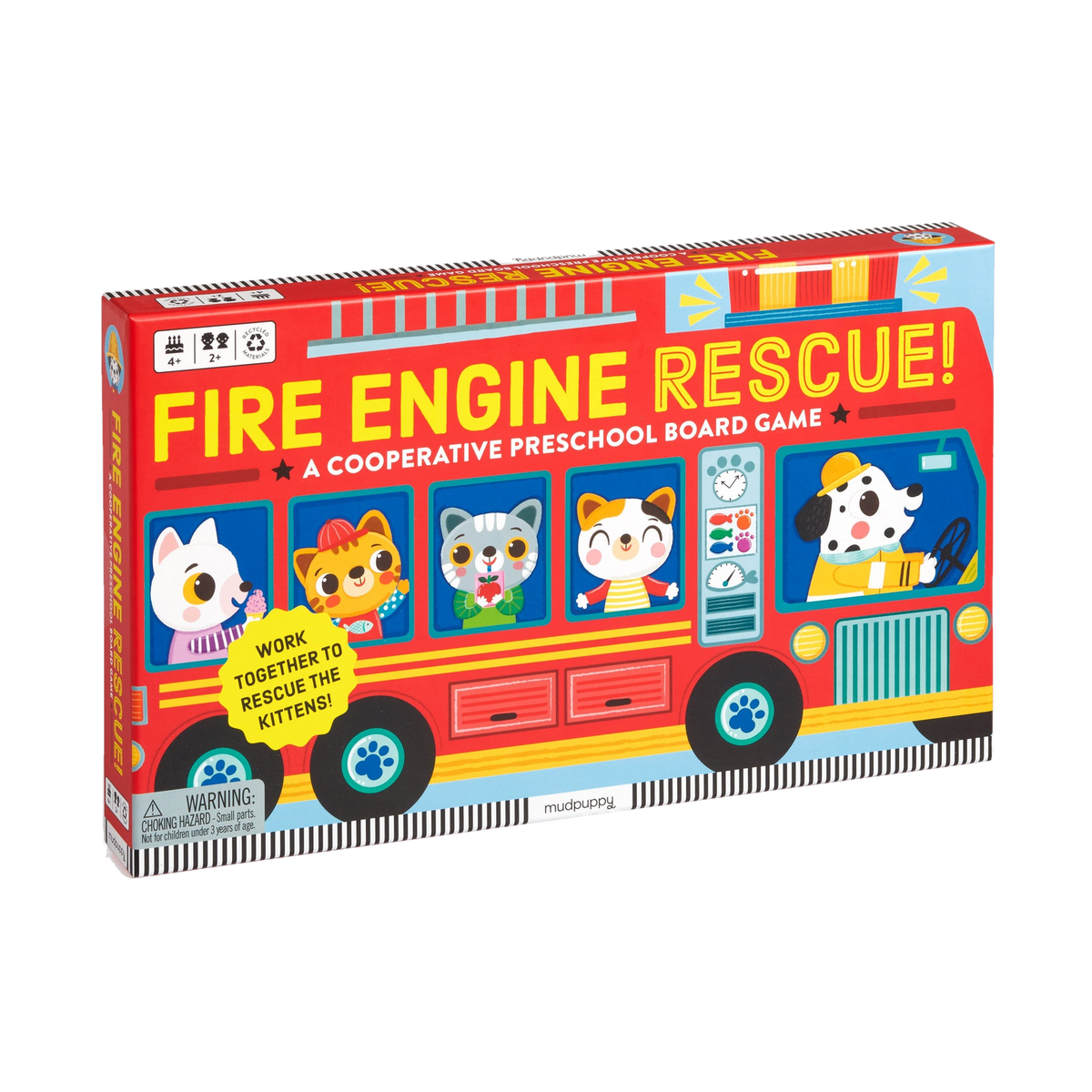 Mudpuppy Fire Engine Rescue! Cooperative Board Game