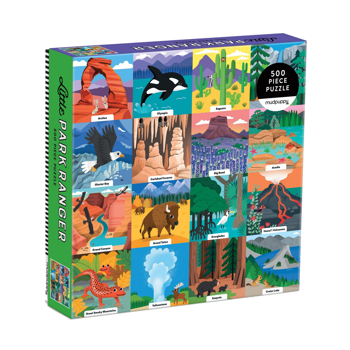 Mudpuppy Little Park Ranger 500 Piece Family Puzzle
