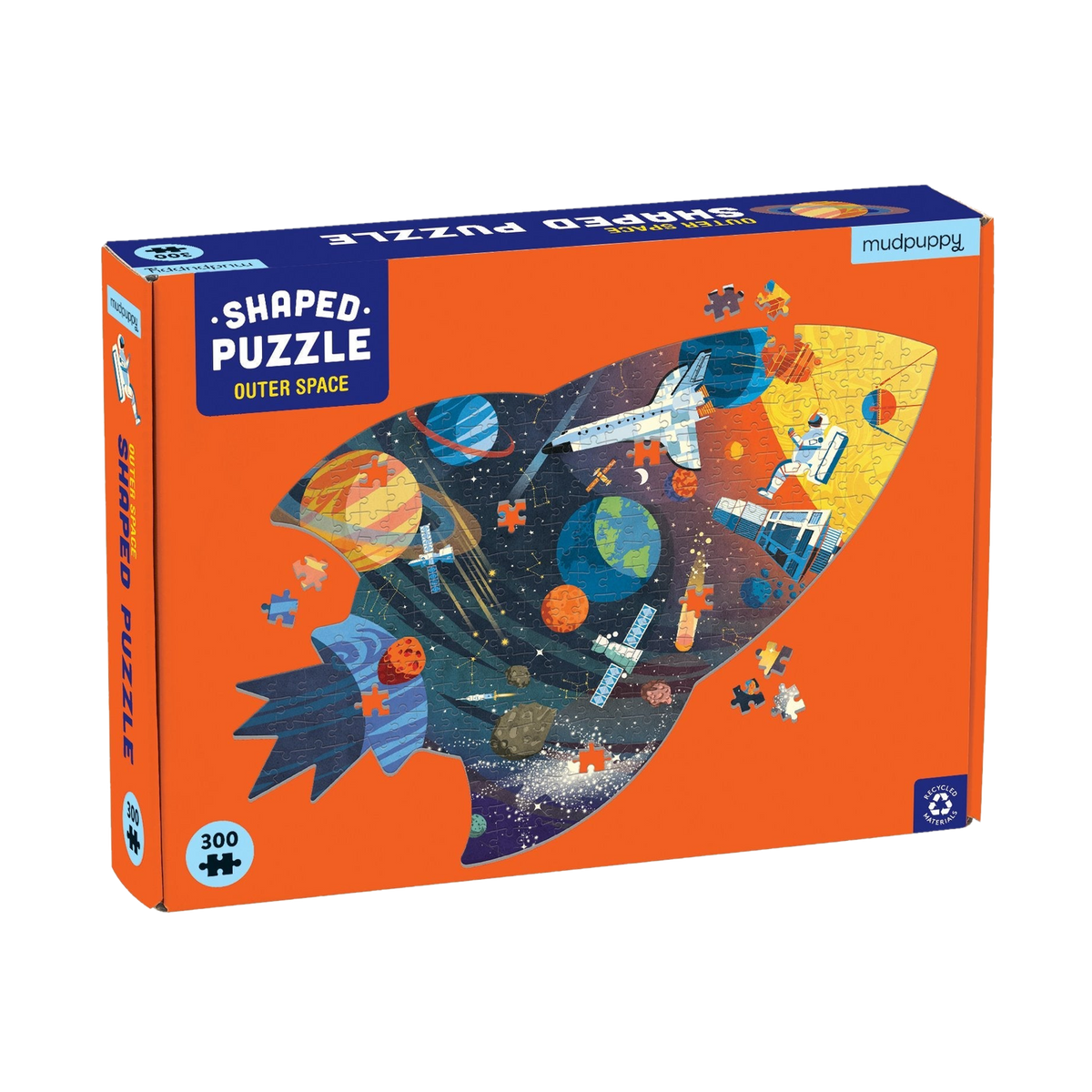 Mudpuppy Outer Space 300 Piece Shaped Scene Puzzle