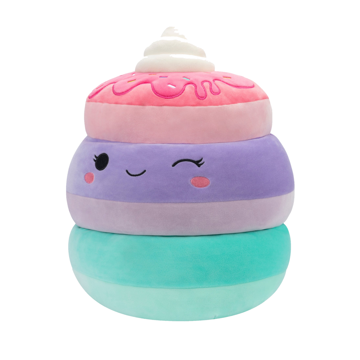 Squishmallows 14-Inch Peony the Unicorn Pancakes SQCR05559, three-quarter