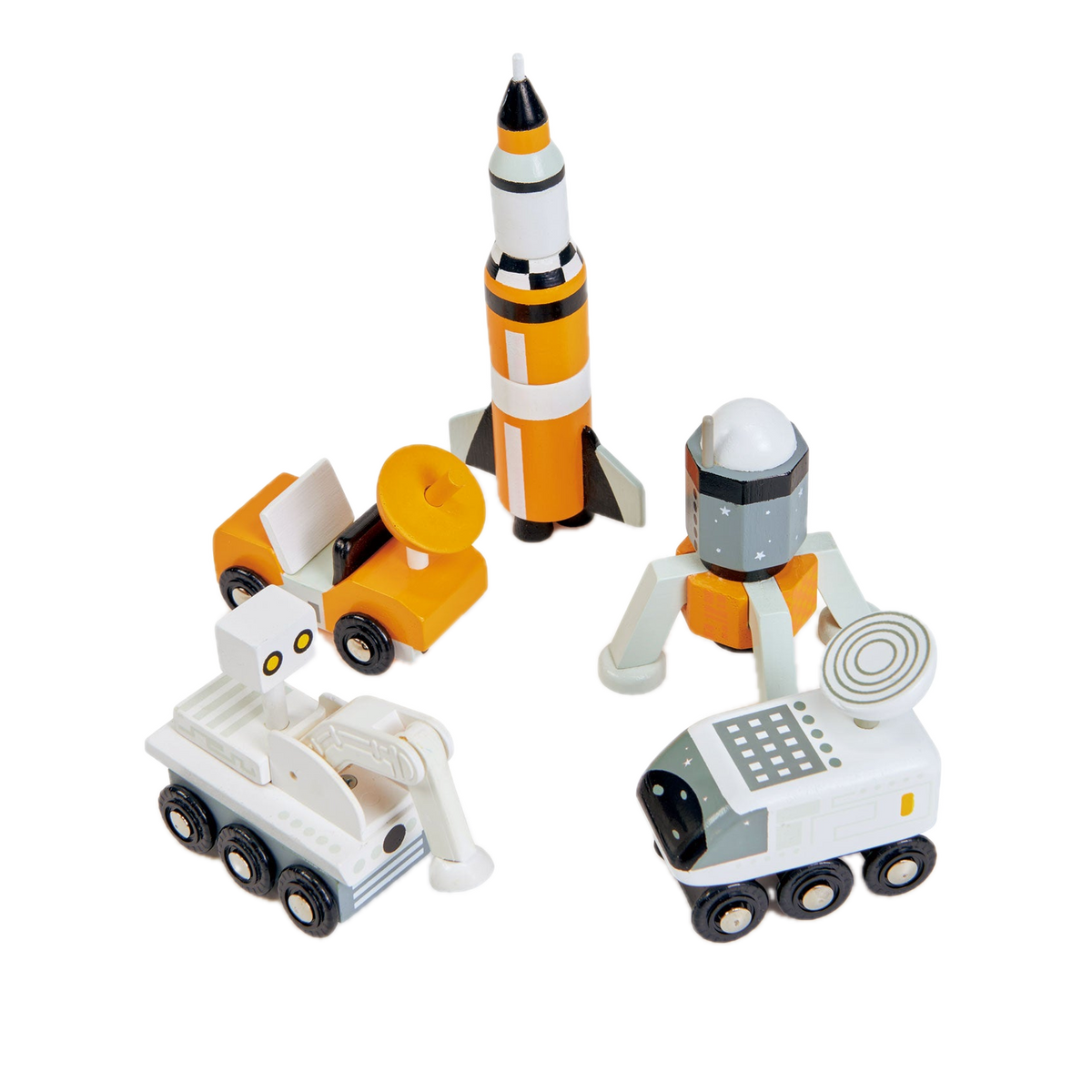 Tender Leaf Toys Space Voyager Set TL8661, vehicles grouped