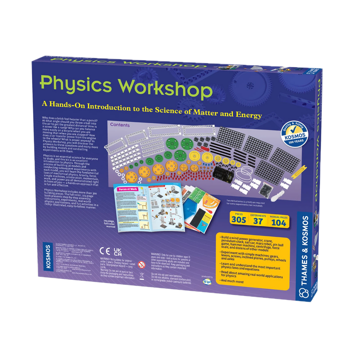 Thames & Kosmos Physics Workshop, box back