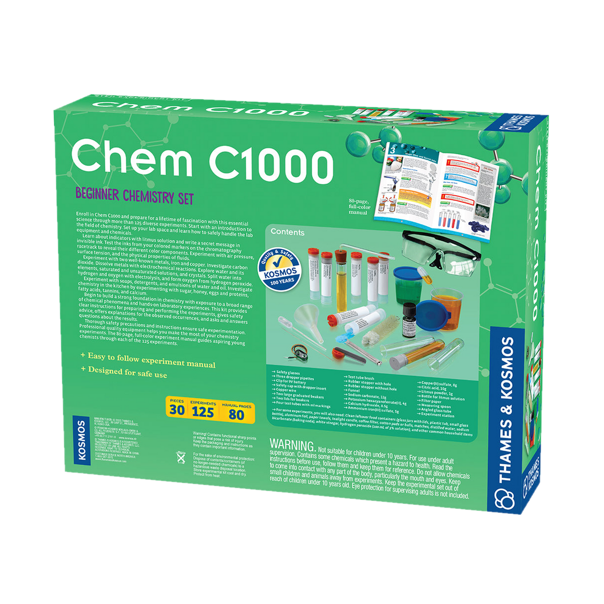 Thames & Kosmos Chem C1000 V 2.1 640119, box back