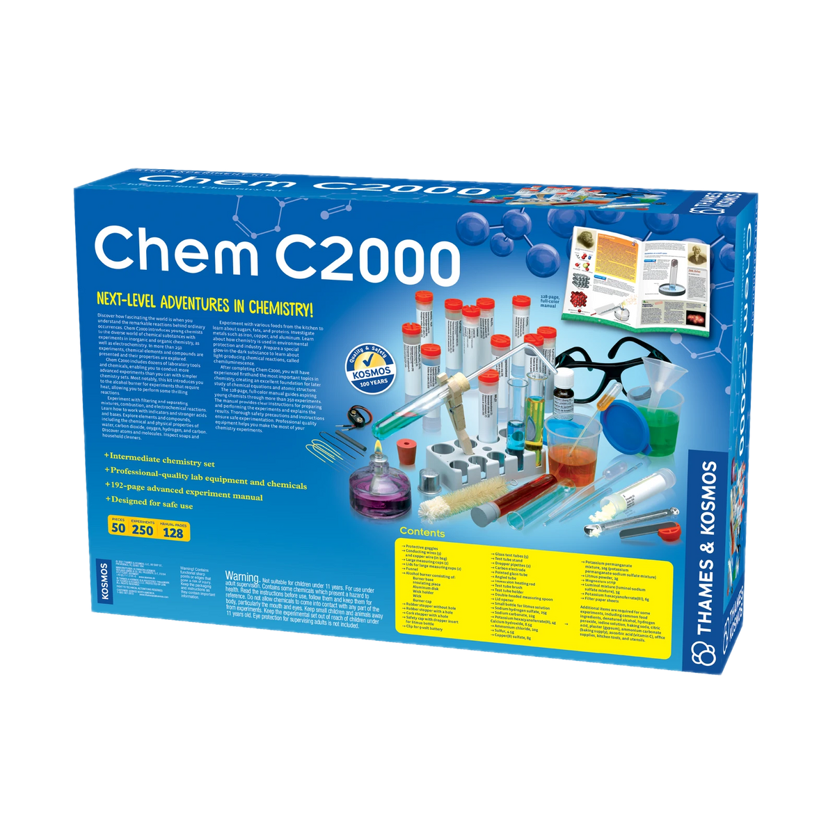Thames & Kosmos CHEM C2000 box, back